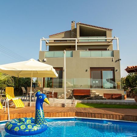 A Cozy Eco Villa By The Sea Gouves Exterior photo